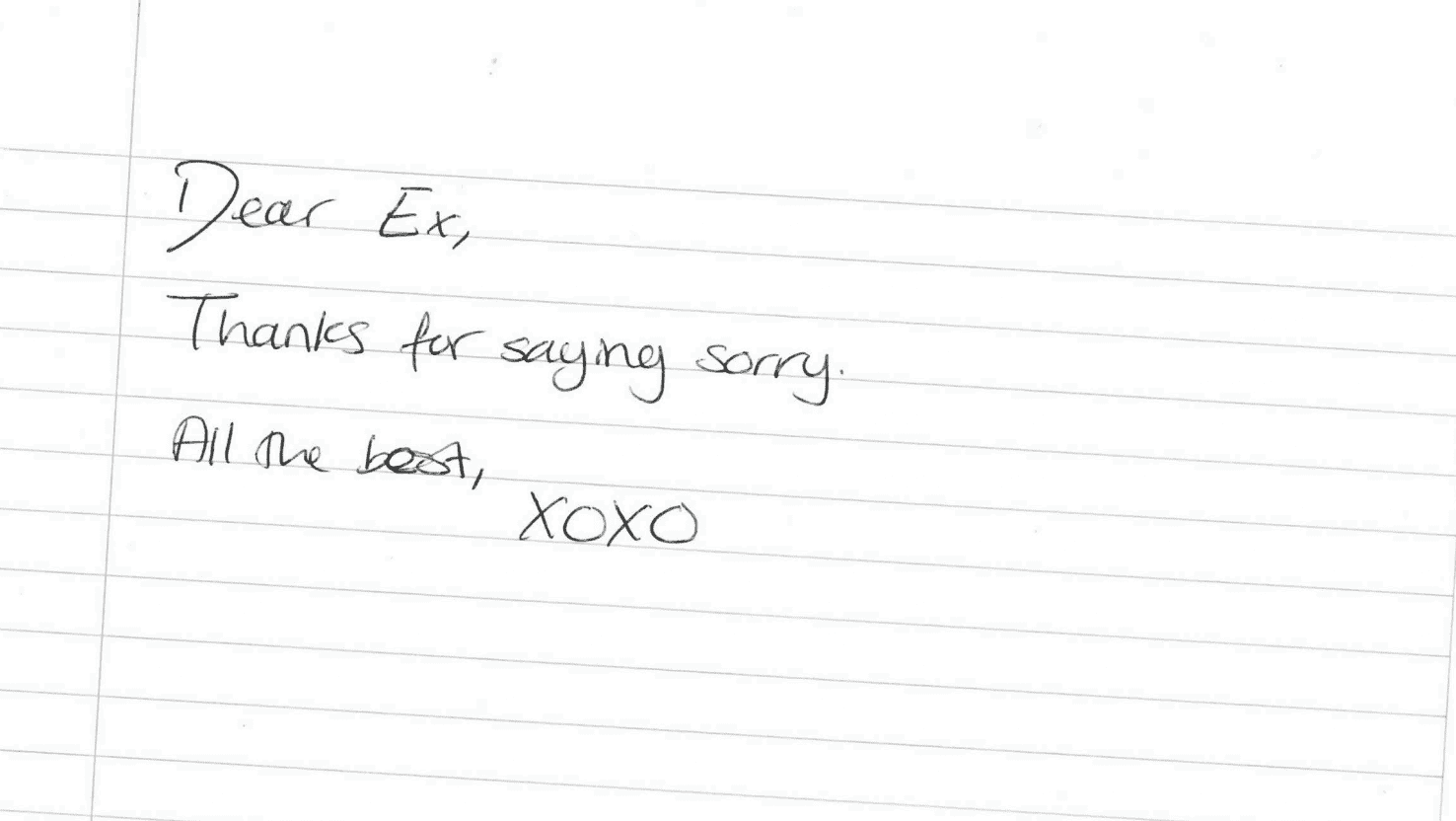 Letters to past lovers